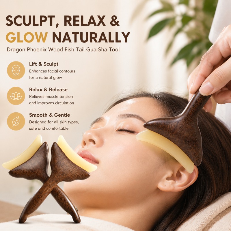 Luxury Skincare Tools - Multi-functional Facial Gua Sha Board Meridian