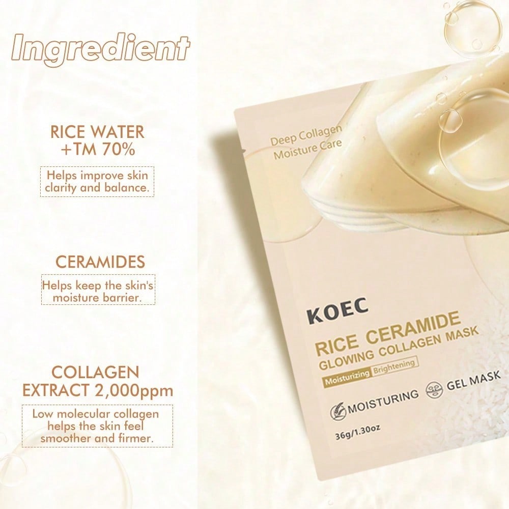 Rice 70 Glow Collagen Mask Ove - Luxury Skincare Anti Aging ulasan dan harga