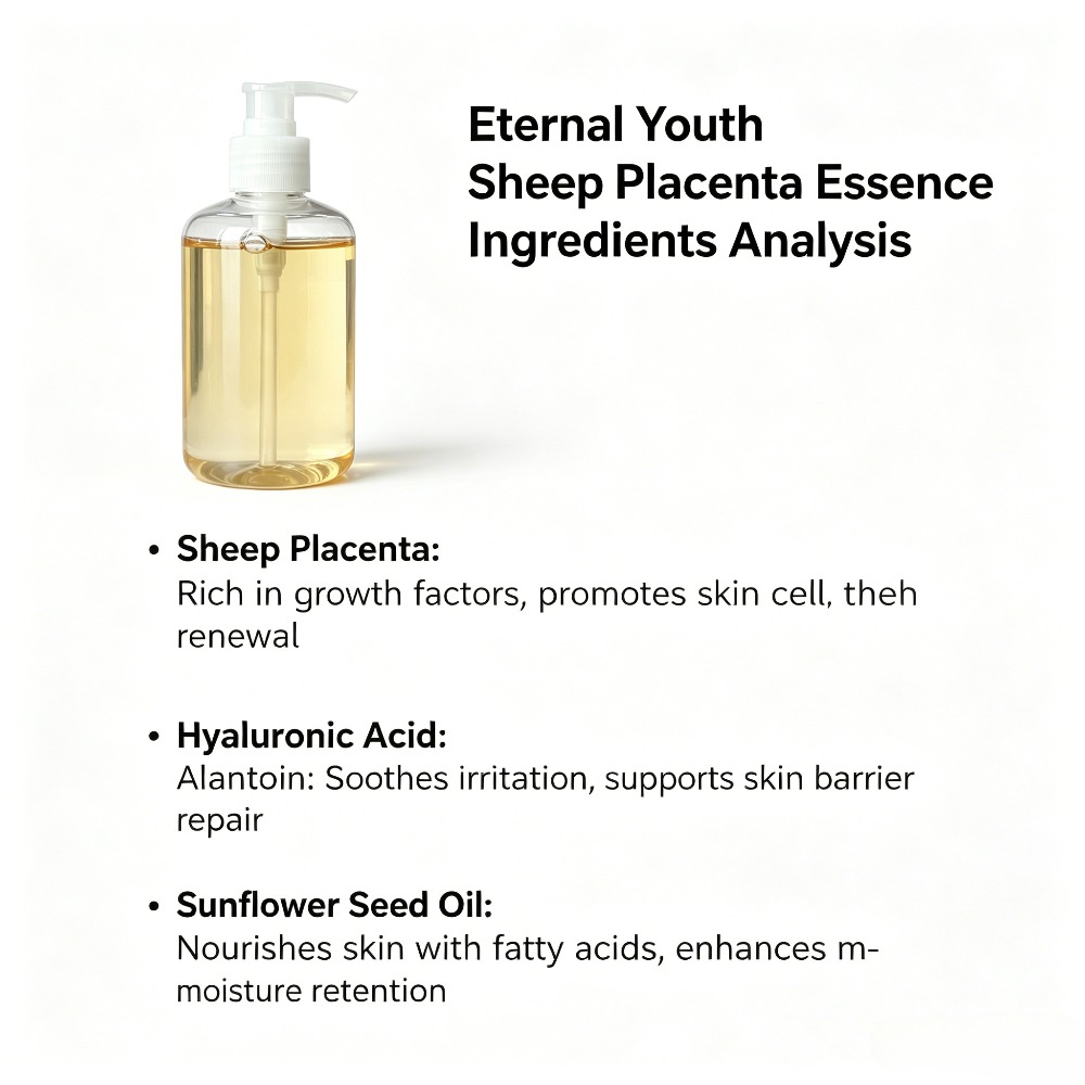500ml Sheep Placenta Essence L - Placenta Extract Serum ulasan dan harga