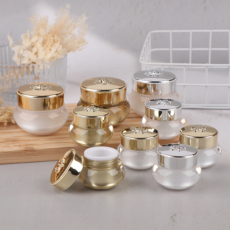 Acrylic Empty Travel Cream Jar - Luxury Skincare Tools ulasan dan harga