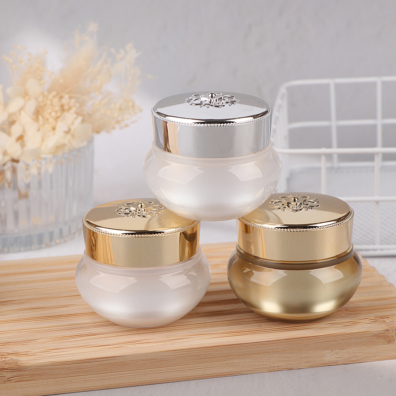 Acrylic Empty Travel Cream Jar - Luxury Skincare Tools ulasan dan harga