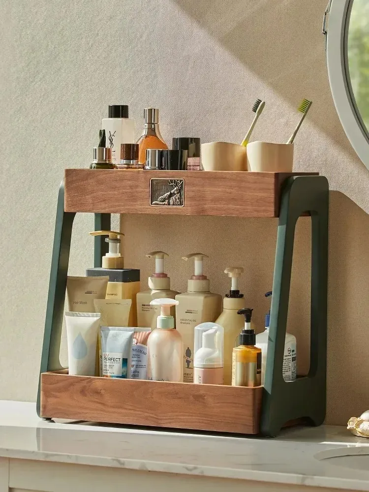 Desktop double-layer cosmetic  - Luxury Skincare Tools ulasan dan harga