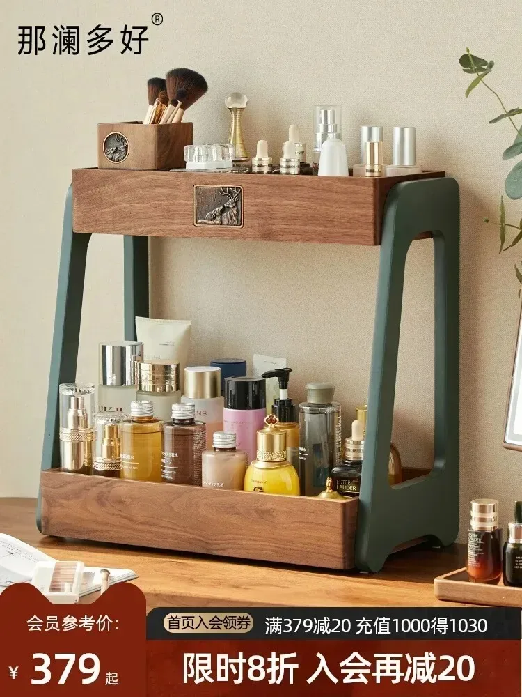 Desktop double-layer cosmetic  - Luxury Skincare Tools ulasan dan harga