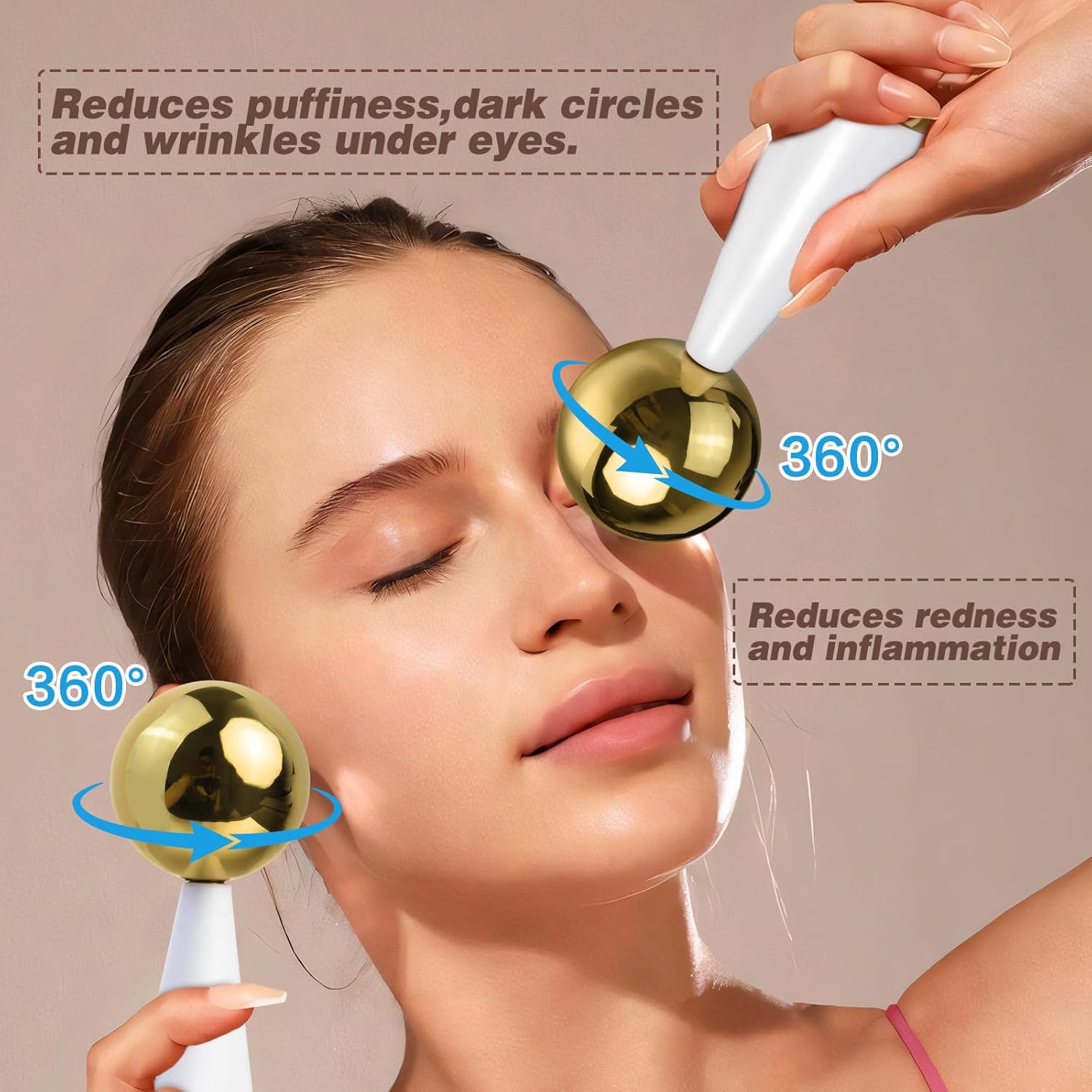 Ice Globes for Face Eyes Steel - Luxury Skincare Tools ulasan dan harga