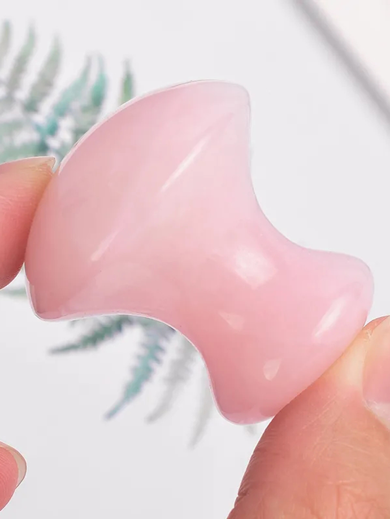 1 Pcs Natural pink crystal jad - Luxury Skincare Tools ulasan dan harga