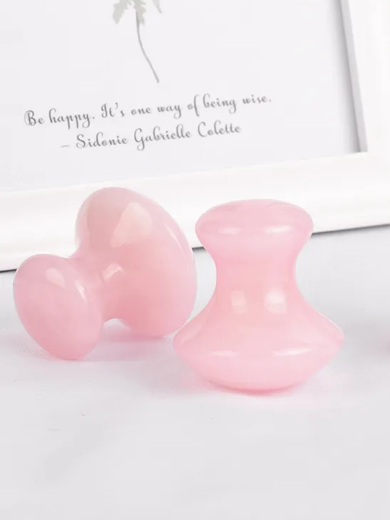 1 Pcs Natural pink crystal jad - Luxury Skincare Tools ulasan dan harga