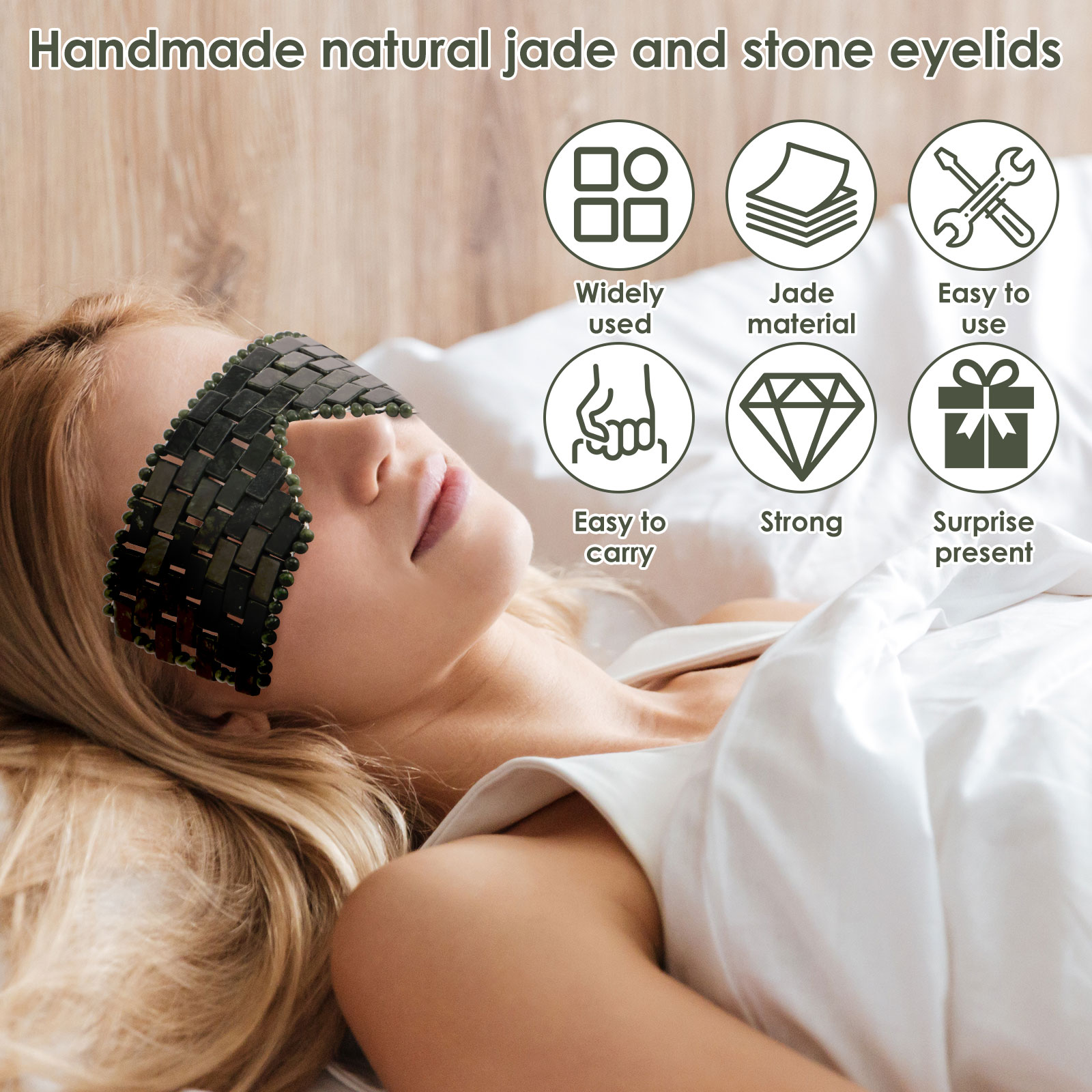 Jade Eye Mask Portable Jade St - Luxury Skincare Tools ulasan dan harga