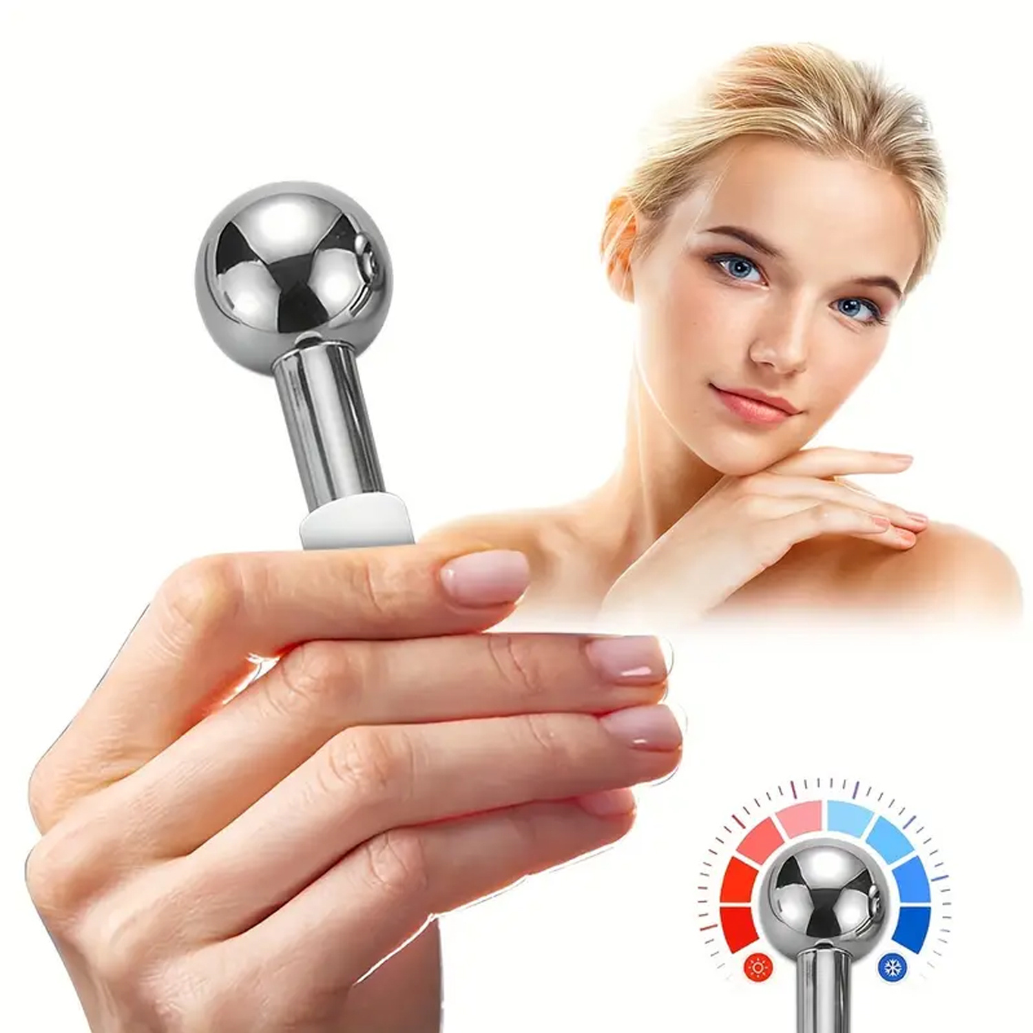 Stainless Steel Ice Globes Coo - Luxury Skincare Tools ulasan dan harga